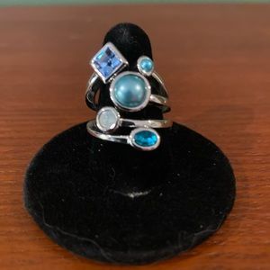 💙3/$20💙Lia Sophia blue/green tone statement ring